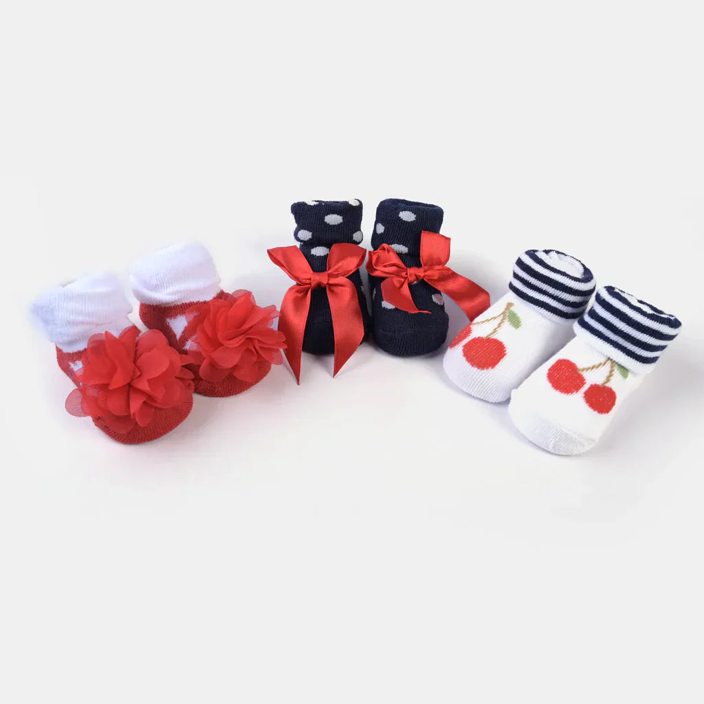 BABY GIRL SOCKS PACK OF 3 GIFT SET