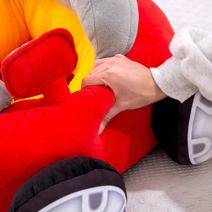 CARTOON CAR FLOOR SEAT RED