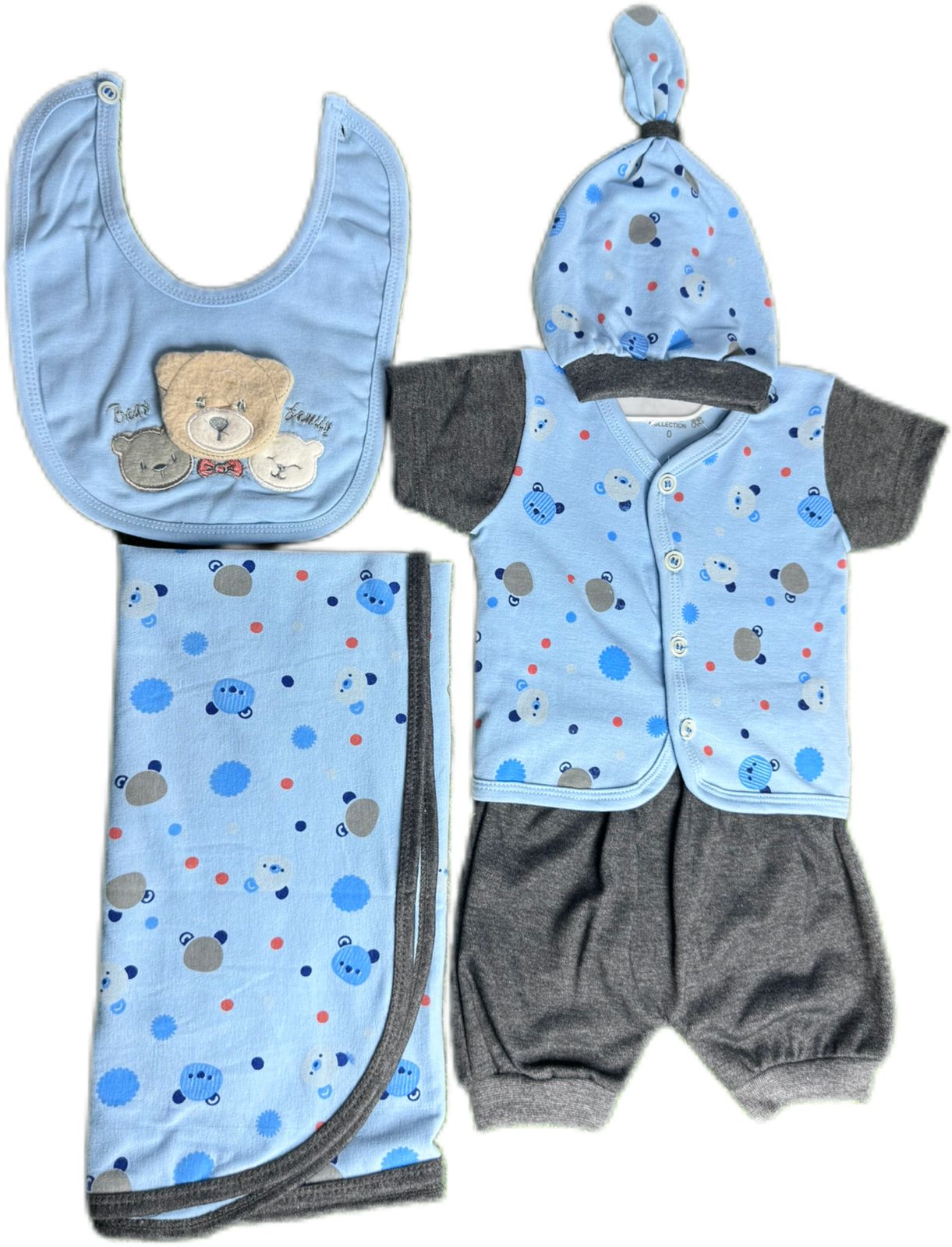 5-Piece Newborn Starter Baby Clothing Set