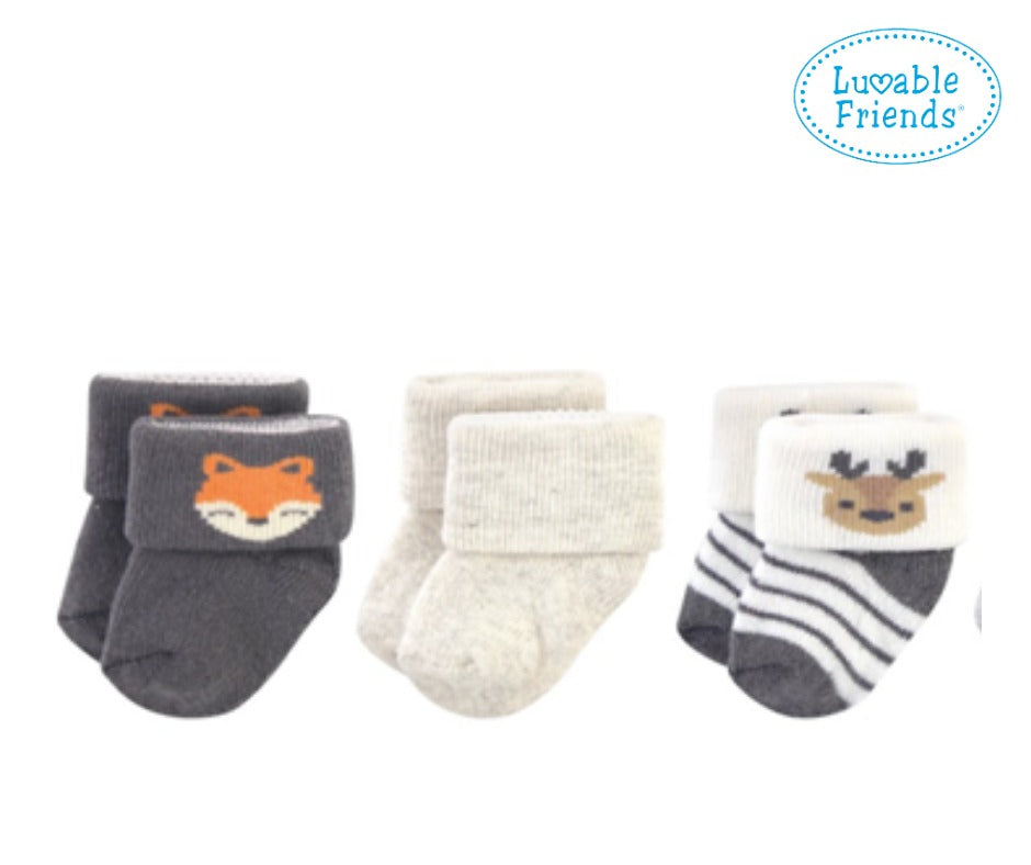 LUVABLE FREINDS PACK OF 3 SOCKS