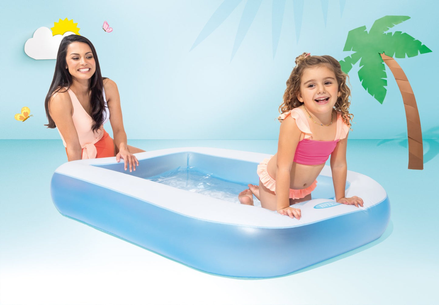 Intex Rectangular Pool 66"x40"x10" (Model 57403)