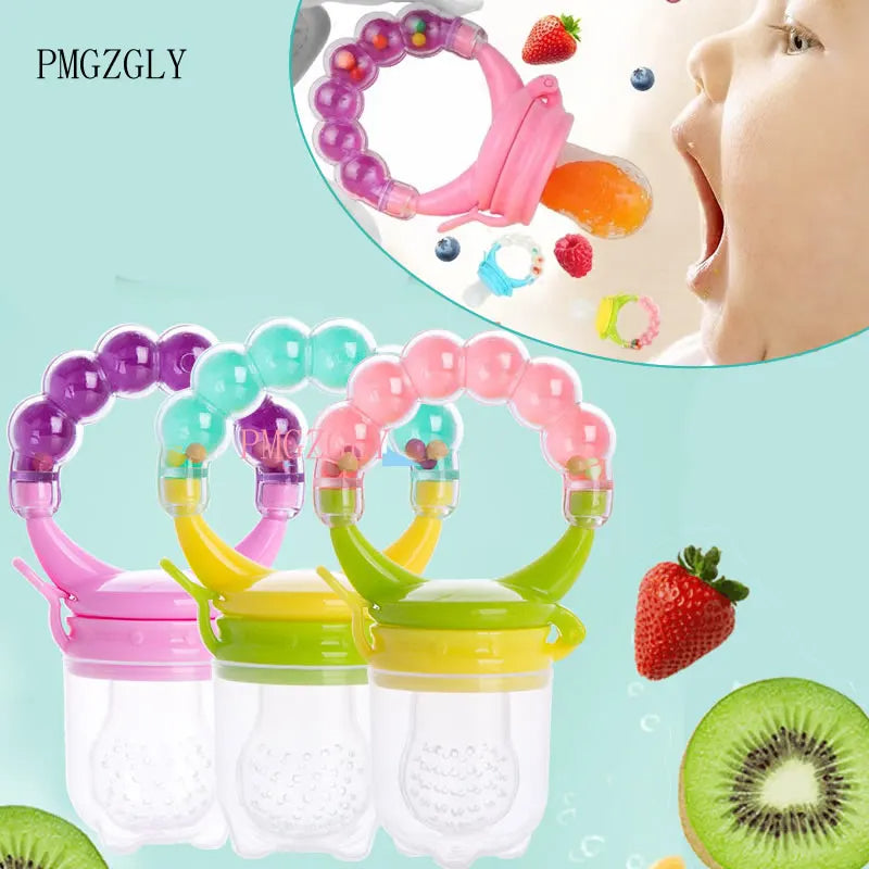 1-Piece Silicone Nipple Pacifier with Rattle: Soothing Relief Teething Toy