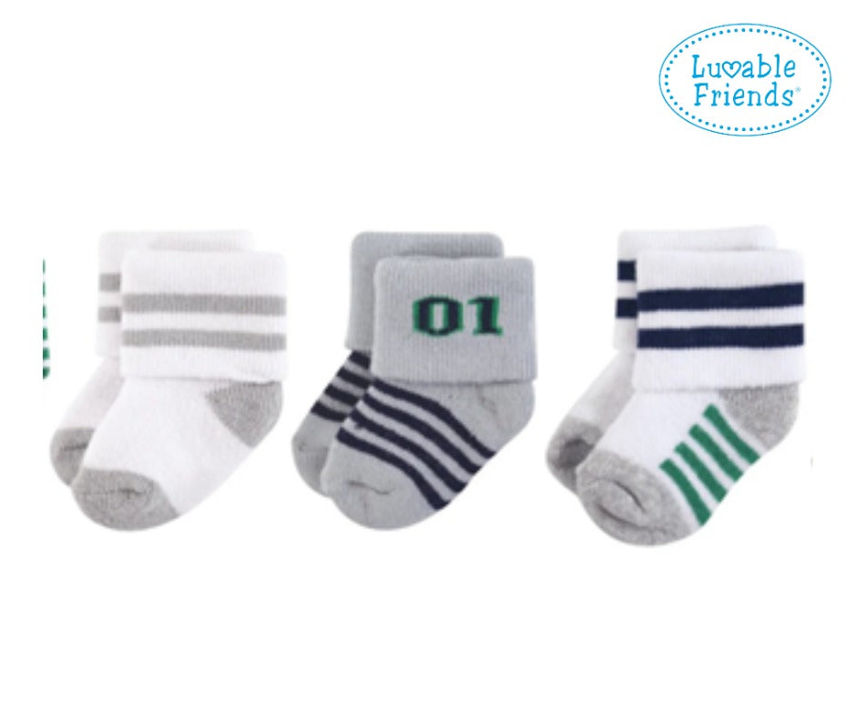 LUVABLE FREINDS PACK OF 3 SOCKS