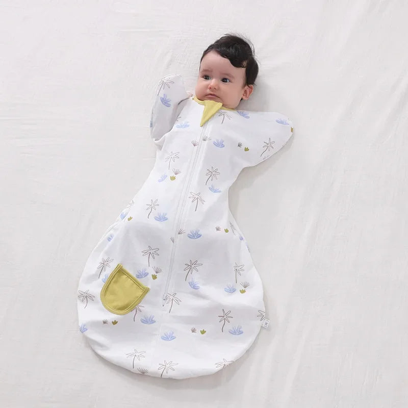 Newborn Cotton Swaddle Sleeping Bag for Peaceful Sleep