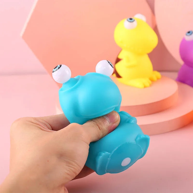 Eye Popping Kawaii Dinosaur Squishy Toys - Stress Relief for Kids & Adults