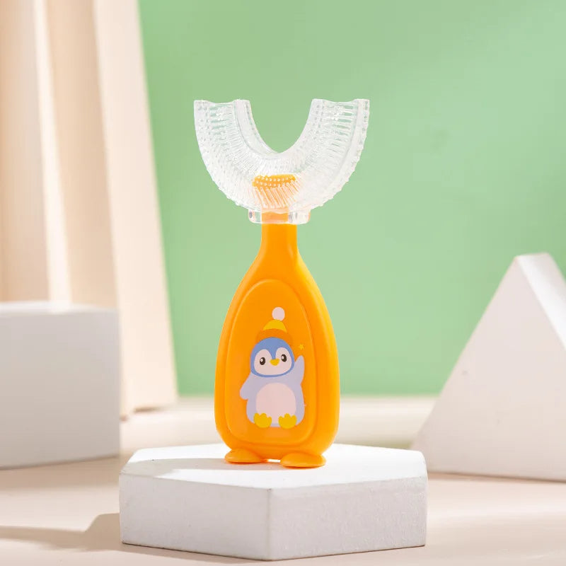 Soft Silicone U-Shape Baby Training Toothbrush: Oral Care Tool