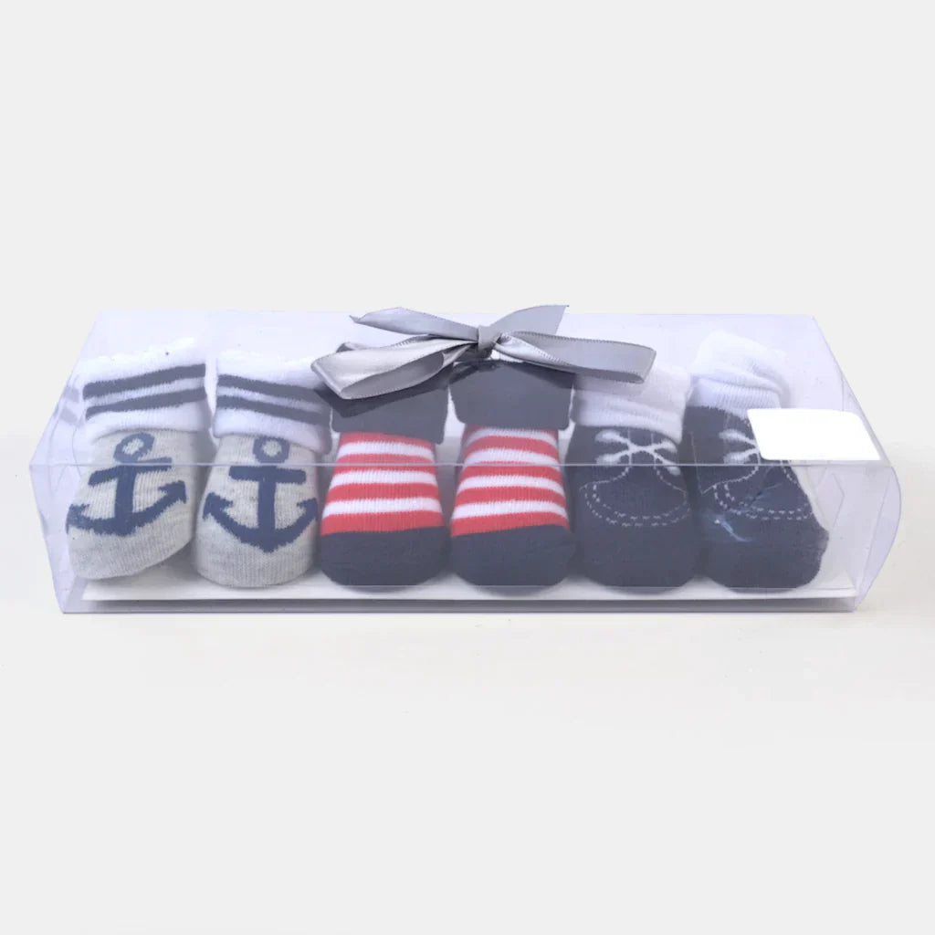 BABY BOY SOCKS PACK OF 3 GIFT SET