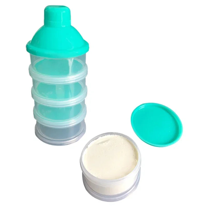 Versatile Portable Baby Milk Powder Container with 3-4-5 Layered Food Storage