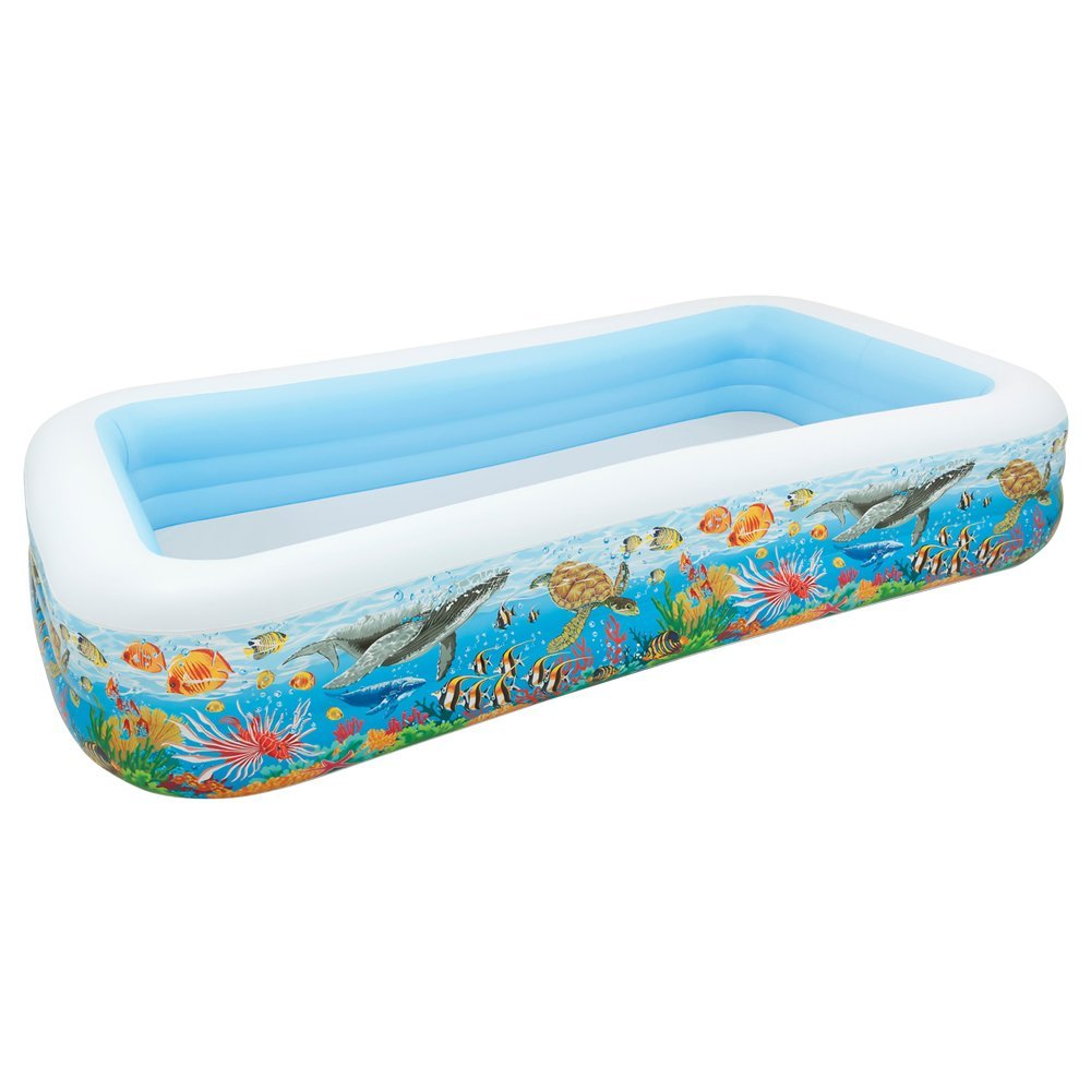 INTEX Swim Center Tropical Reef Family pool (120" L x 72" W 22" H)