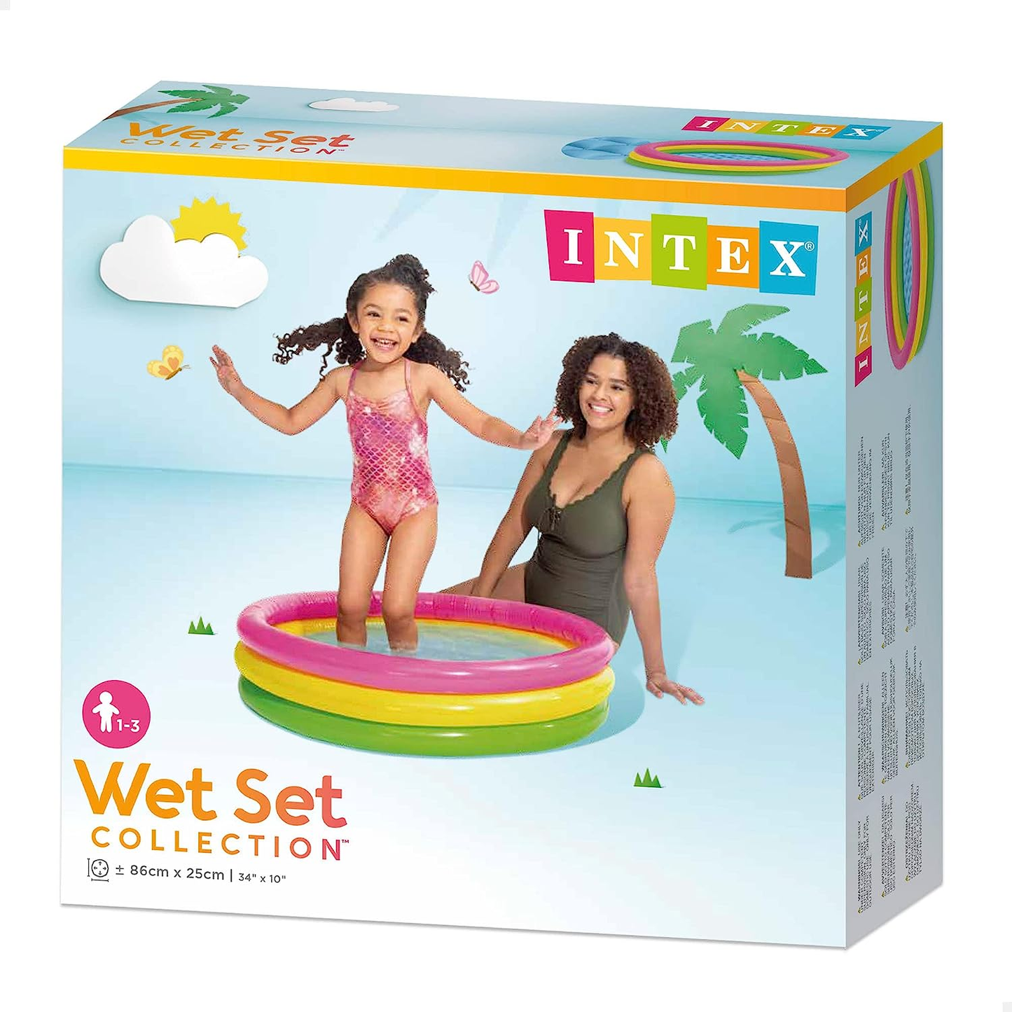 INTEX Sunset Glow Baby Pool ( 34" X 10" )