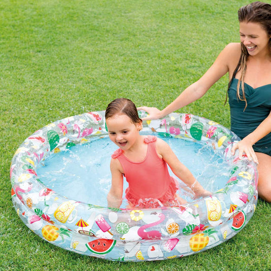 INTEX Stars Kiddie 2 Ring Circles Swimming Pool (48" X 10")