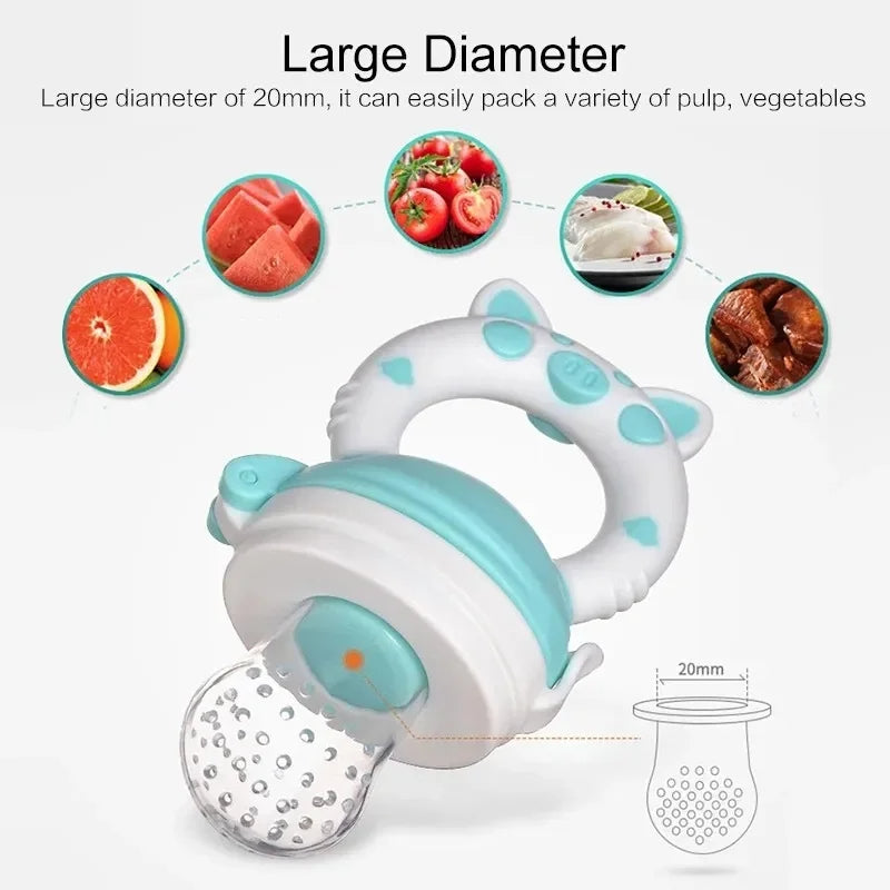 Juice Extractor, Pacifier, Silicone Rubber Bite for Fruits and Vegetables