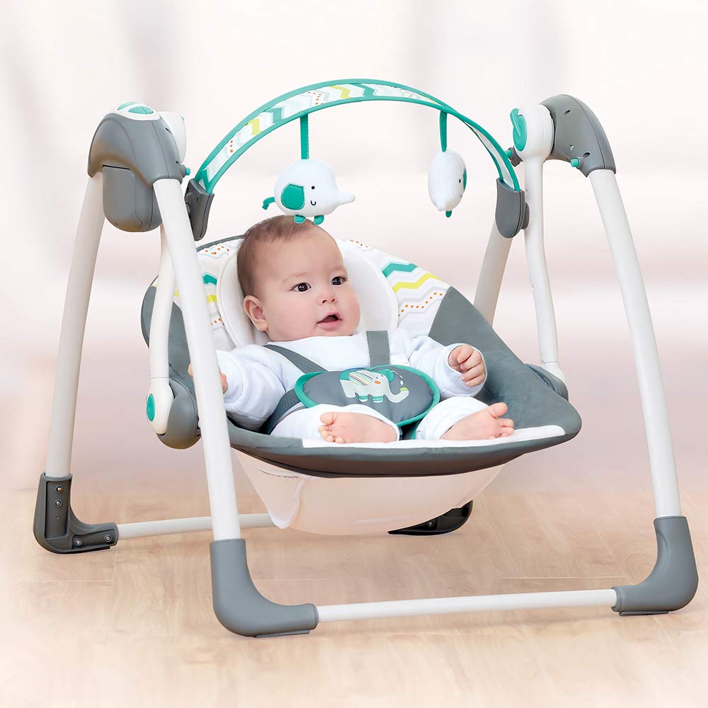 MASTELA DELUXE PORTABLE SWING BLUE & GREY