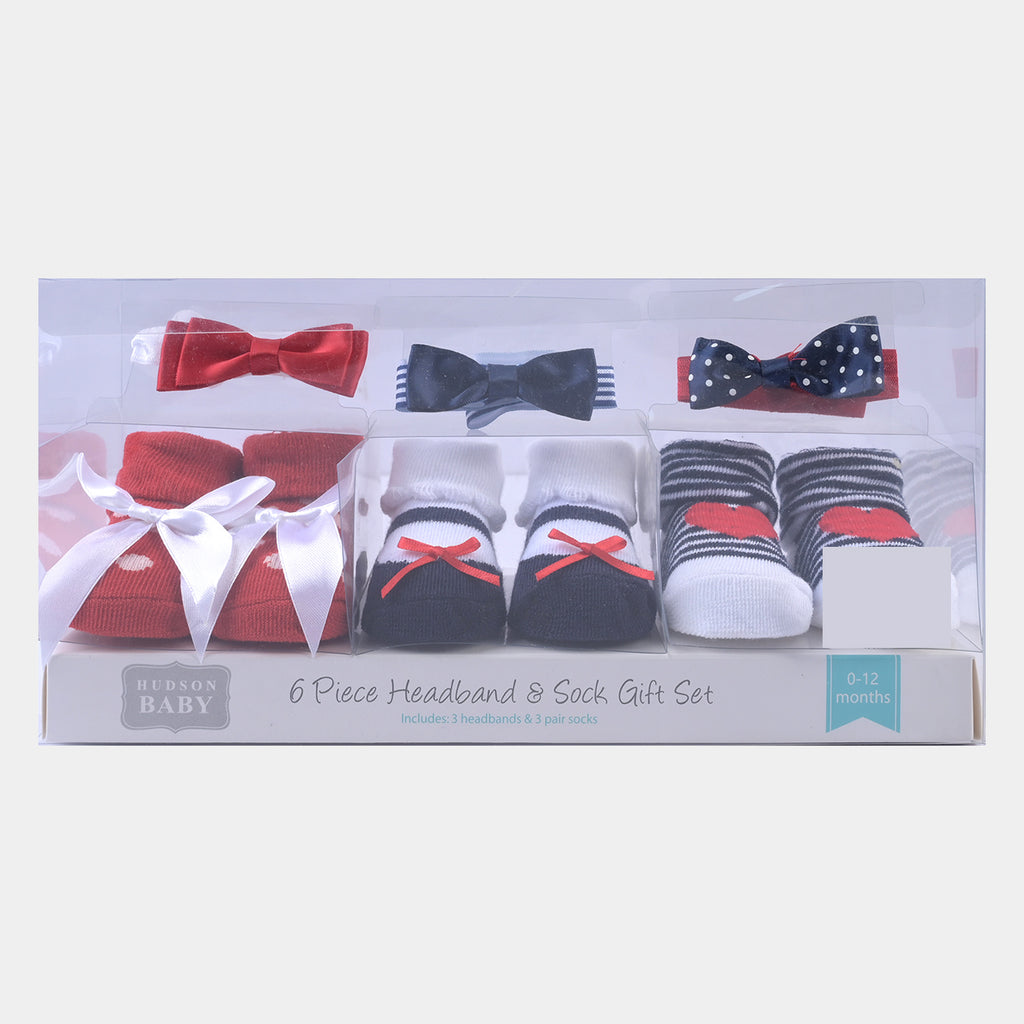 BABY GIRL SOCKS & HEADBAND PACK OF 3 GIFT SET