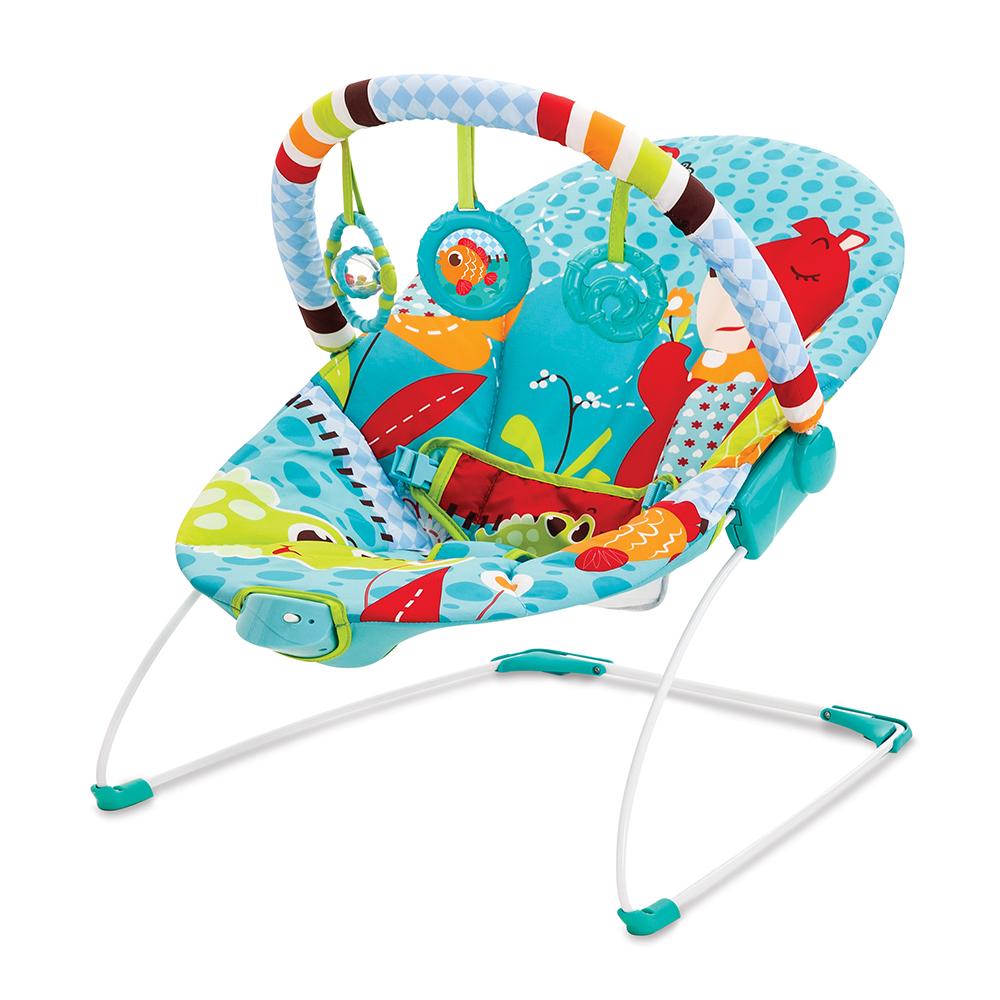 MASTELA SOOTHING VIBRATIONS BABY BOUNCER - LIGHT BLUE