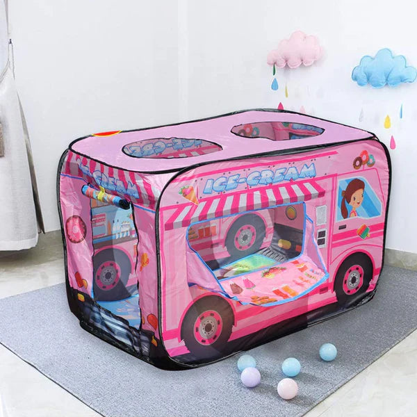 Kids Bus Tent House + Free 50 Balls