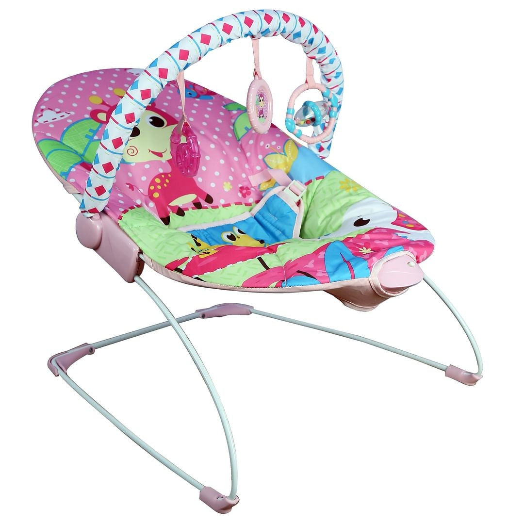 MASTELA SOOTHING VIBRATIONS BABY BOUNCER - PINK