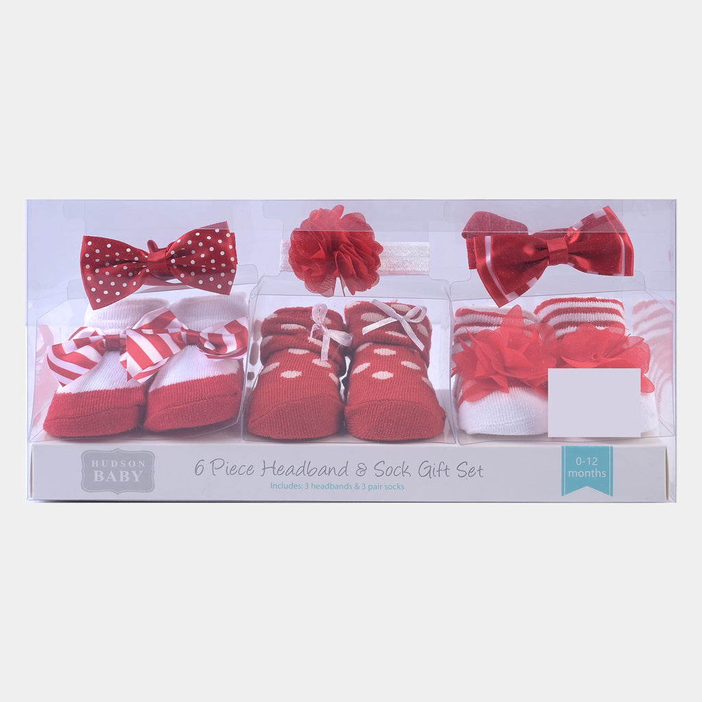 BABY GIRL SOCKS & HEADBAND PACK OF 3 GIFT SET