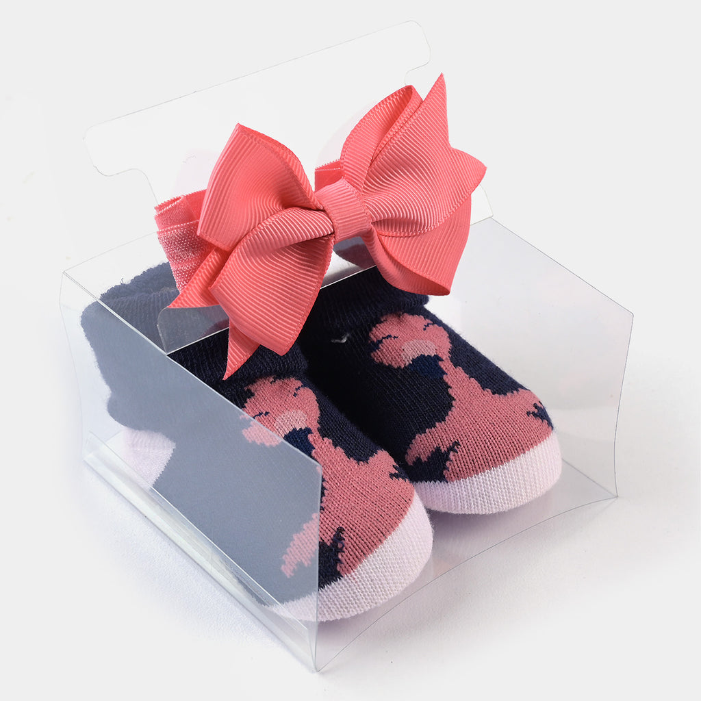 BABY GIRL SOCKS & HEADBAND PACK OF 3 GIFT SET