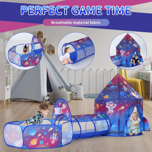 Infantes Kids Play Tent Galaxy Blue + Free 50 Balls