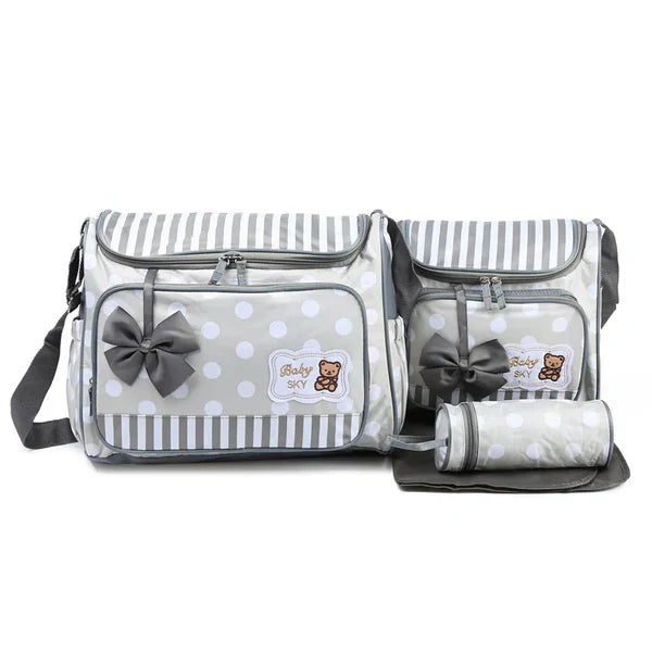 Pack of 4 Baby Diaper Bag Grey