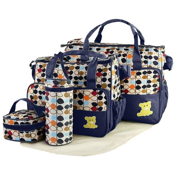 Baby Diaper Bag 5 Pcs