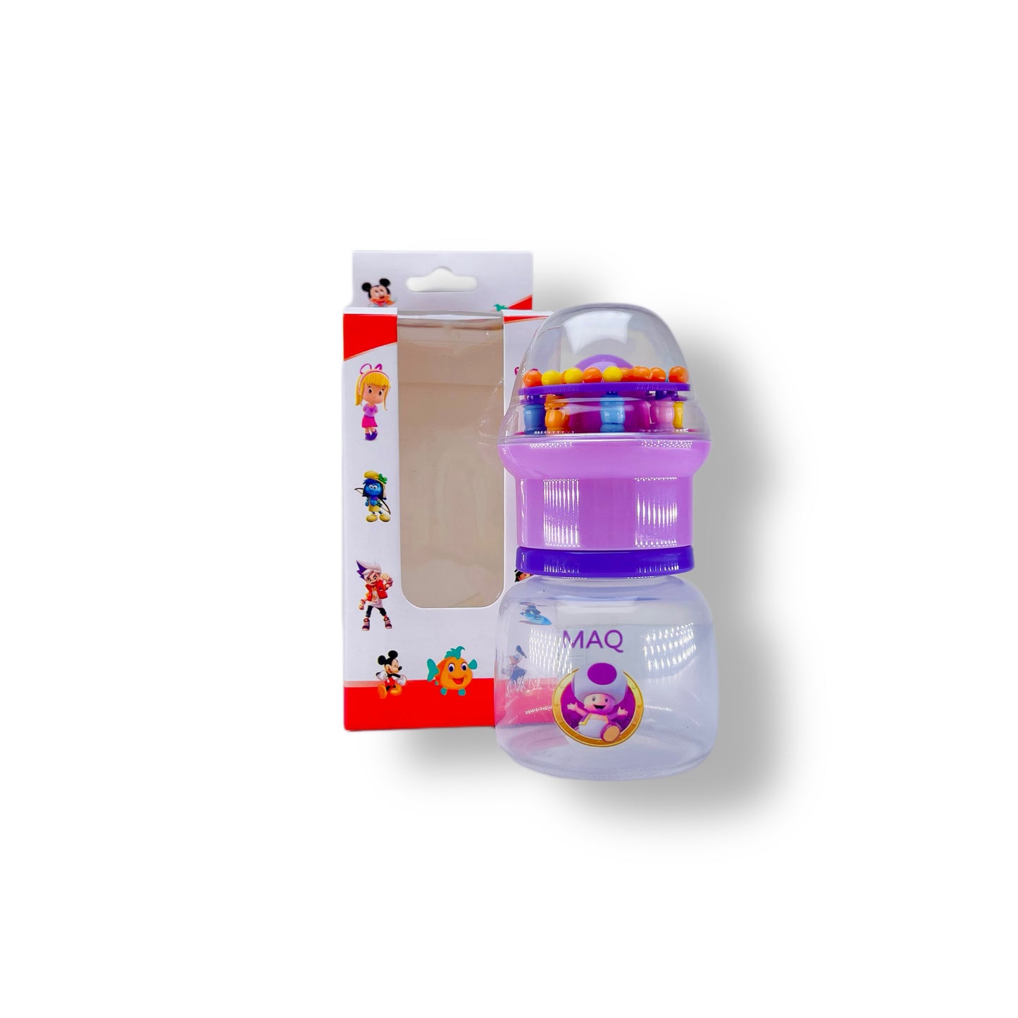 Baby Transparent Feeder With Rattle Lid