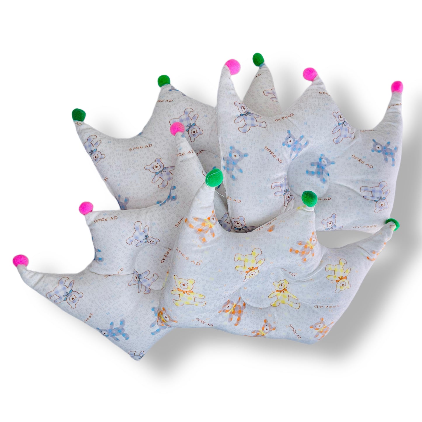 4-Piece Set: King Headrest Pillows for Newborn Babies