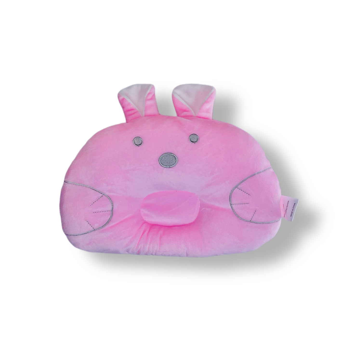 Soft Pink and Blue Bunny Baby Pillow: Cozy Comfort for Infants