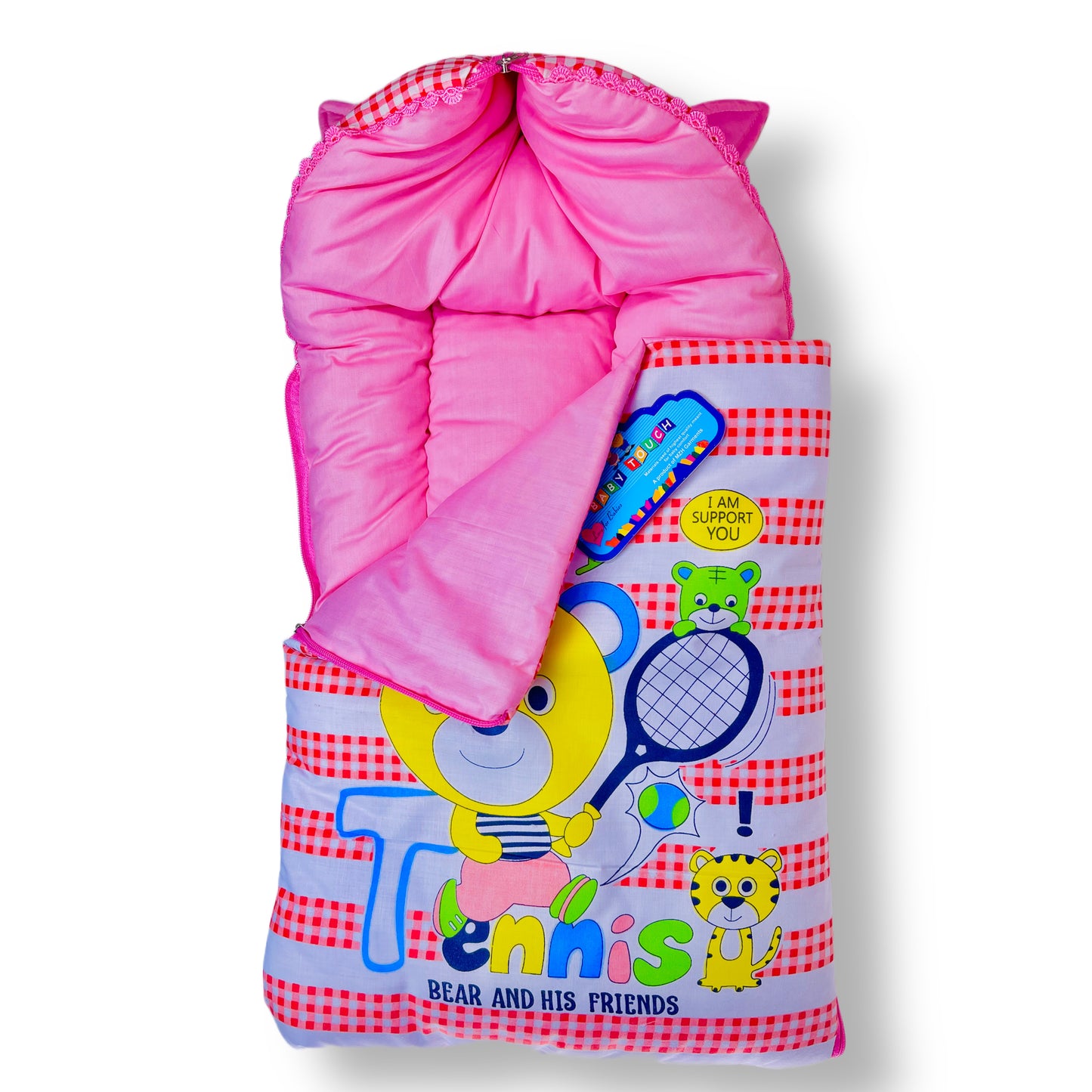 Soft Cotton Cute Pink Sleeping Bag for Newborns: Cozy Slumber