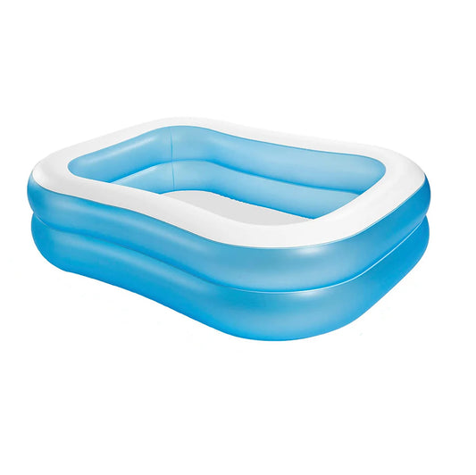 Intex Swim Center Family Swimming Pool White Blue 80"X60"X17"