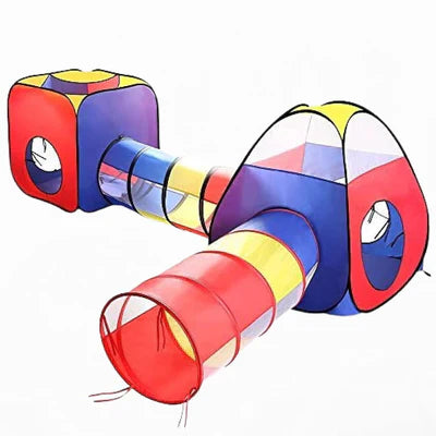 4 in 1 Kids Play Tent and Tunnels + Free 50 Balls