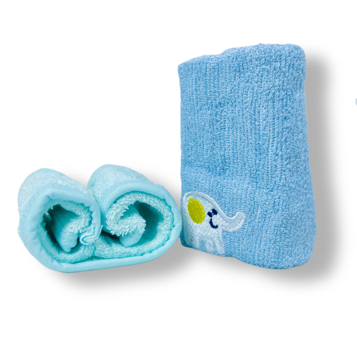 Light Blue Lion Towel Washcloth for Baby