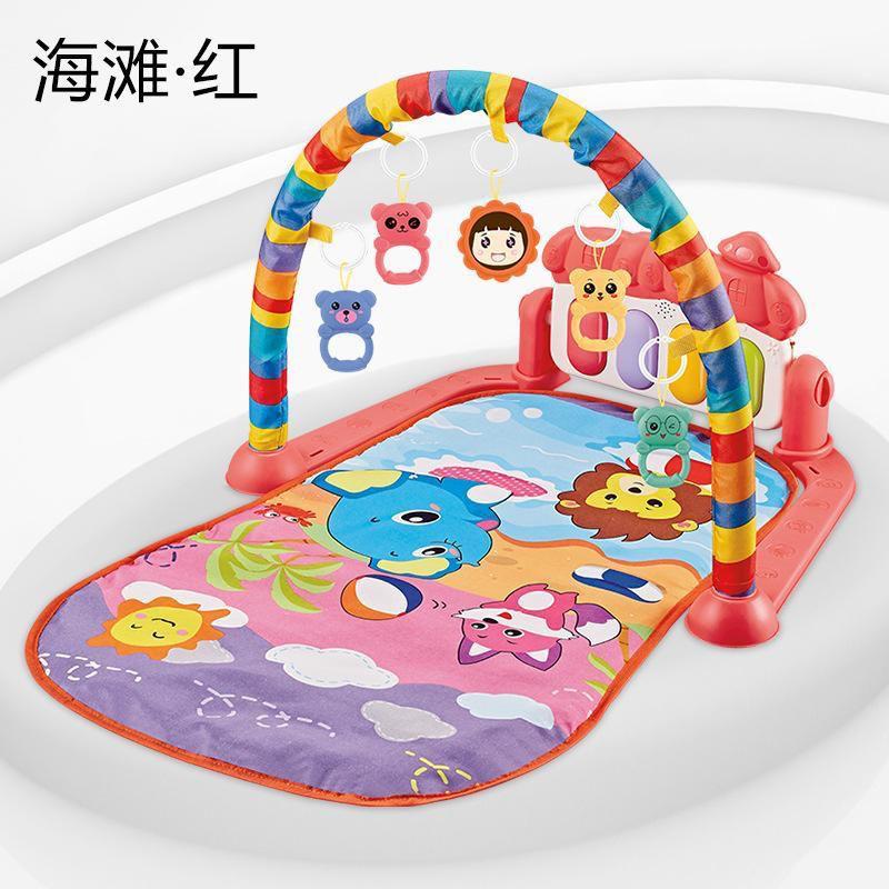 PIANO FITNESS RACK BABY PLAY GYM MUSICAL ACTIVITY PLAY MAT WITH HANGING TOY