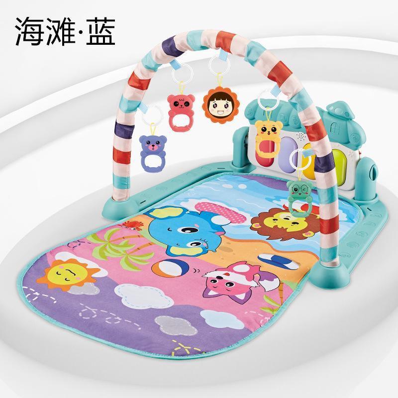 PIANO FITNESS RACK BABY PLAY GYM MUSICAL ACTIVITY PLAY MAT WITH HANGING TOY