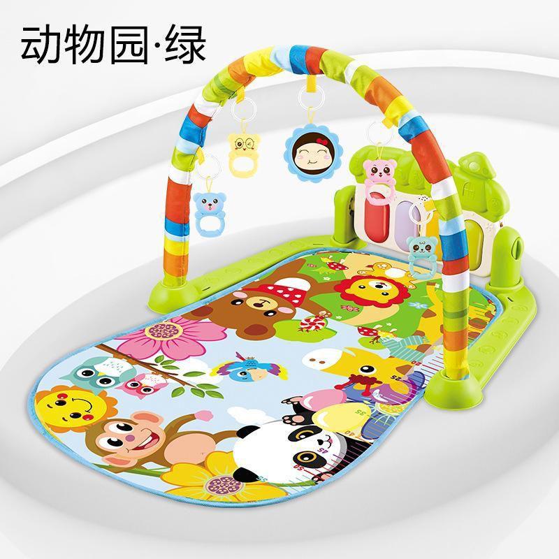 PIANO FITNESS RACK BABY PLAY GYM MUSICAL ACTIVITY PLAY MAT WITH HANGING TOY