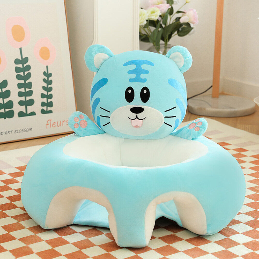 CARTOON BABY FLOOR SEAT FOR TODDLERS (BLUE TIGER )