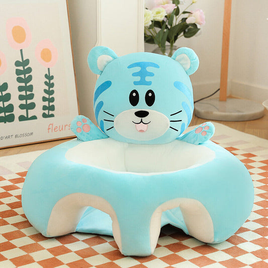 CARTOON BABY FLOOR SEAT FOR TODDLERS (BLUE TIGER )