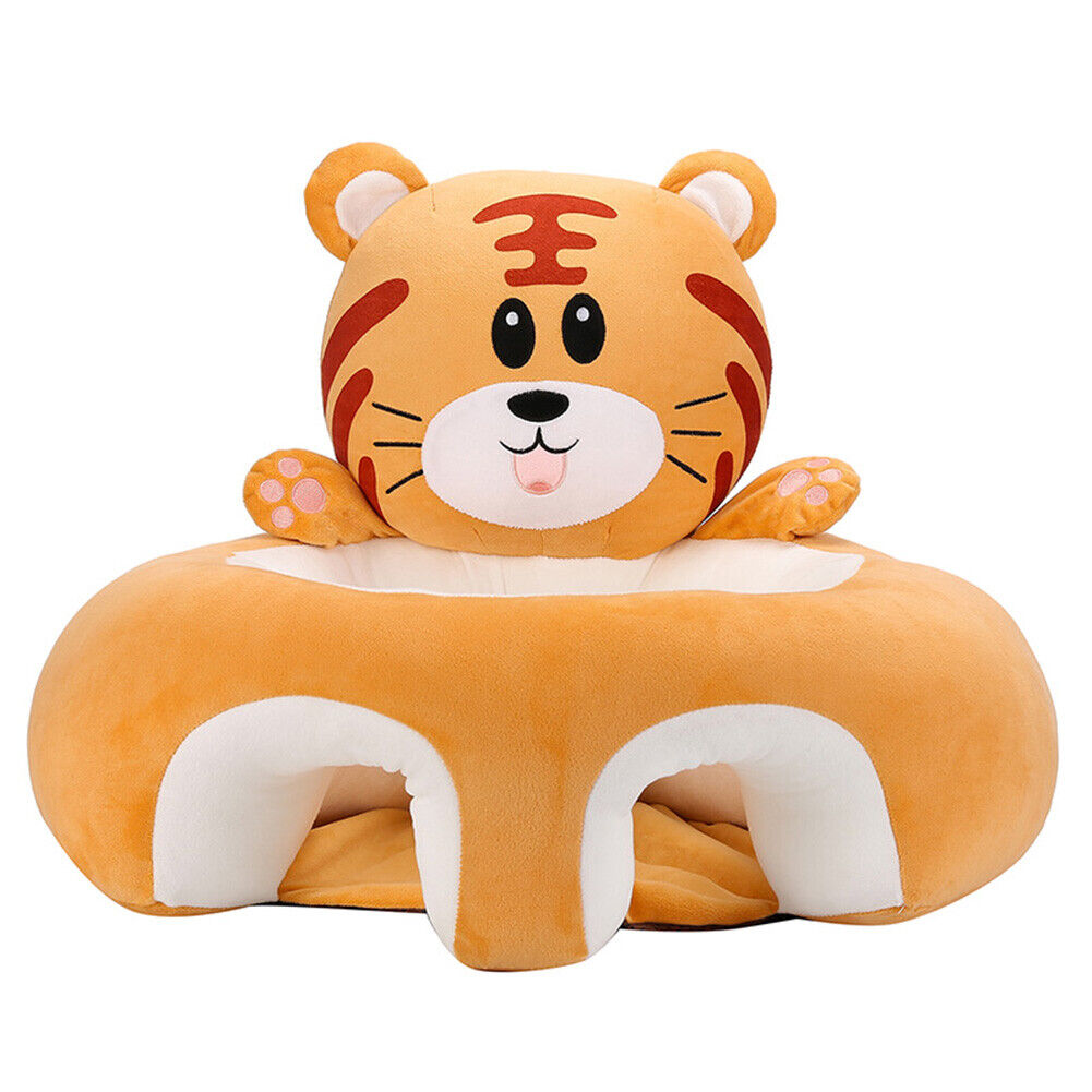 CARTOON BABY FLOOR SEAT FOR TODDLERS (BROWN TIGER )