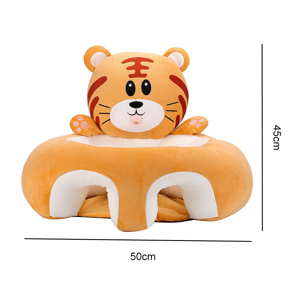 CARTOON BABY FLOOR SEAT FOR TODDLERS (BROWN TIGER )