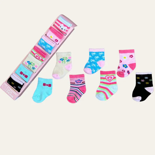 Week of Joy Pack Mix Baby Socks Gift Set (7 Pairs)