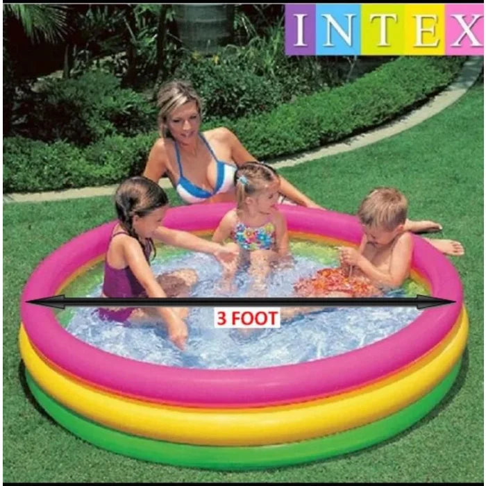 Intex 58924 Sunset Glow Baby Pool For Kids - Size 34" X 10"